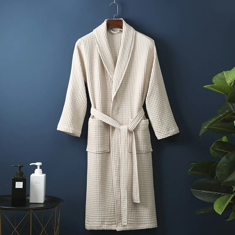 Glevato | CozyCotton Premium Bathrobe Made of Cotton | Soft & Breathable | Perfect for Men & Women | With Pockets