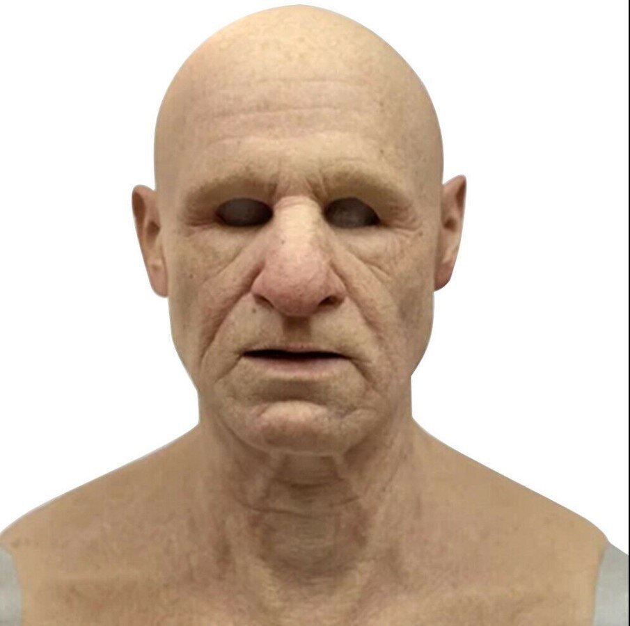 Glevato | Creepy Old Man Mask – Realistic Latex Halloween Mask for Adults