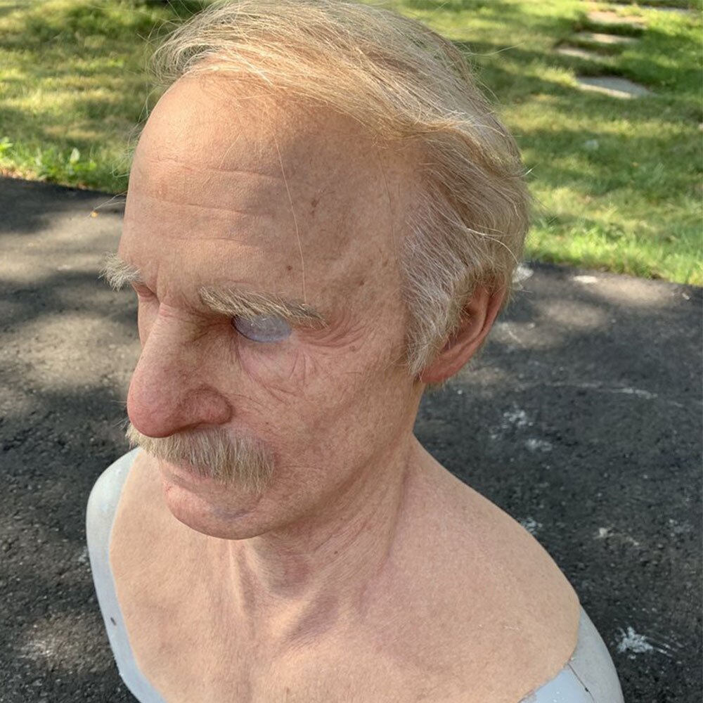 Glevato | Creepy Old Man Mask – Realistic Latex Halloween Mask for Adults