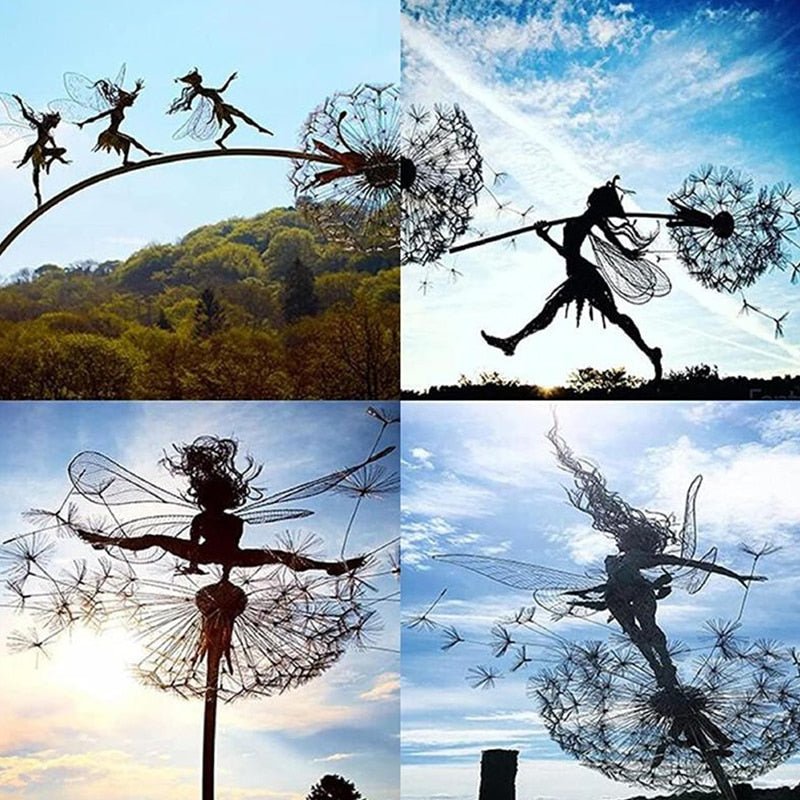 Glevato | Dancing Fairy Statue Steel - FairyDancer™