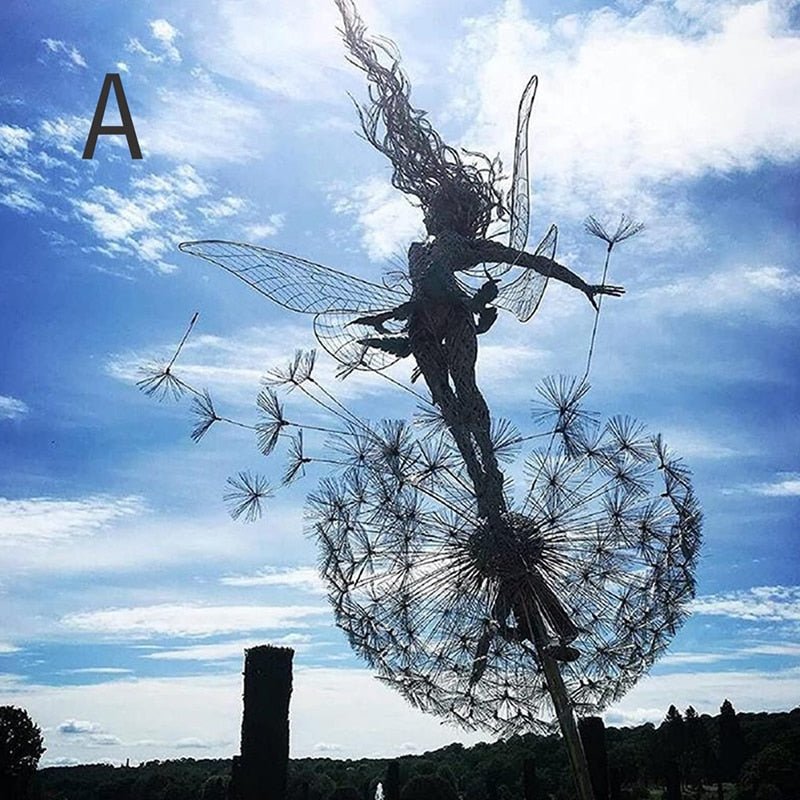 Glevato | Dancing Fairy Statue Steel - FairyDancer™