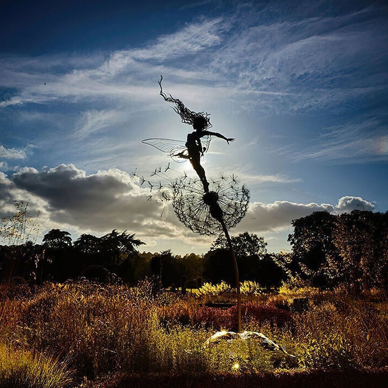 Glevato | Dancing Fairy Statue Steel - FairyDancer™