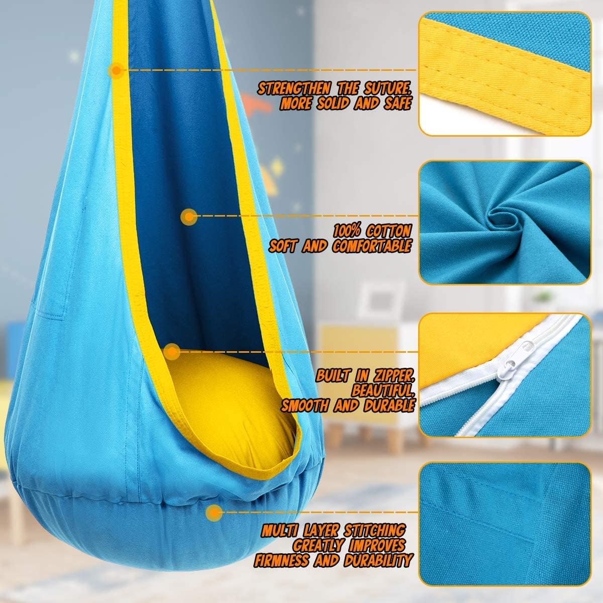 Glevato | Dreamswing – Hanging Chair for Kids for Relaxation and Fun