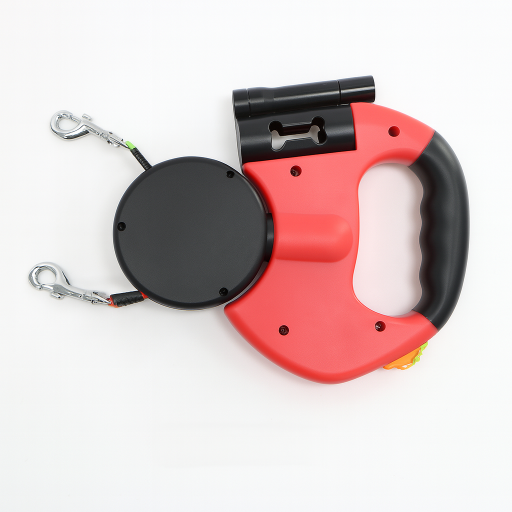 Glevato | Dual Retractable Dog Leash with 360° Swivel