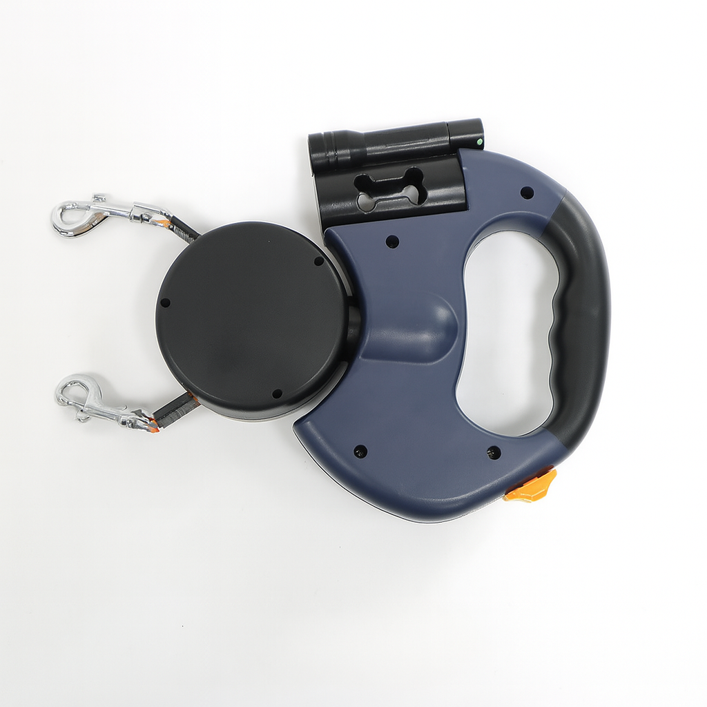 Glevato | Dual Retractable Dog Leash with 360° Swivel