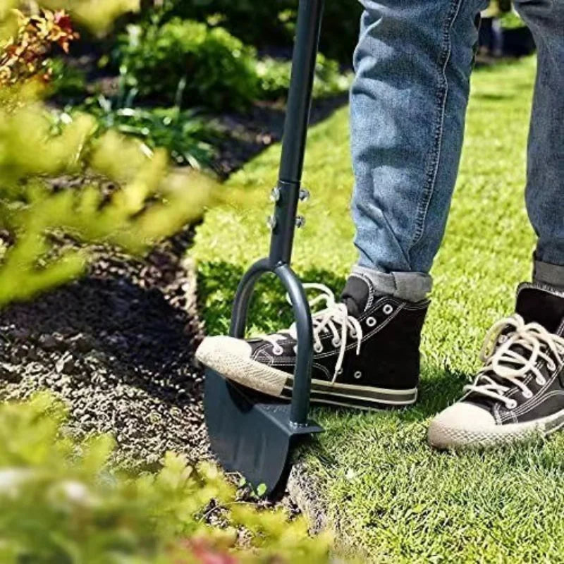 Glevato | EdgeMaster Lawn Edger | Half-Moon Design with Wavy Edge | Manual Tool for Clean Lawn Edges & Beds