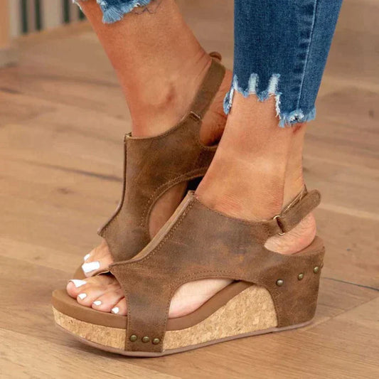 Glevato Elegant and Comfortable Wedge Heels