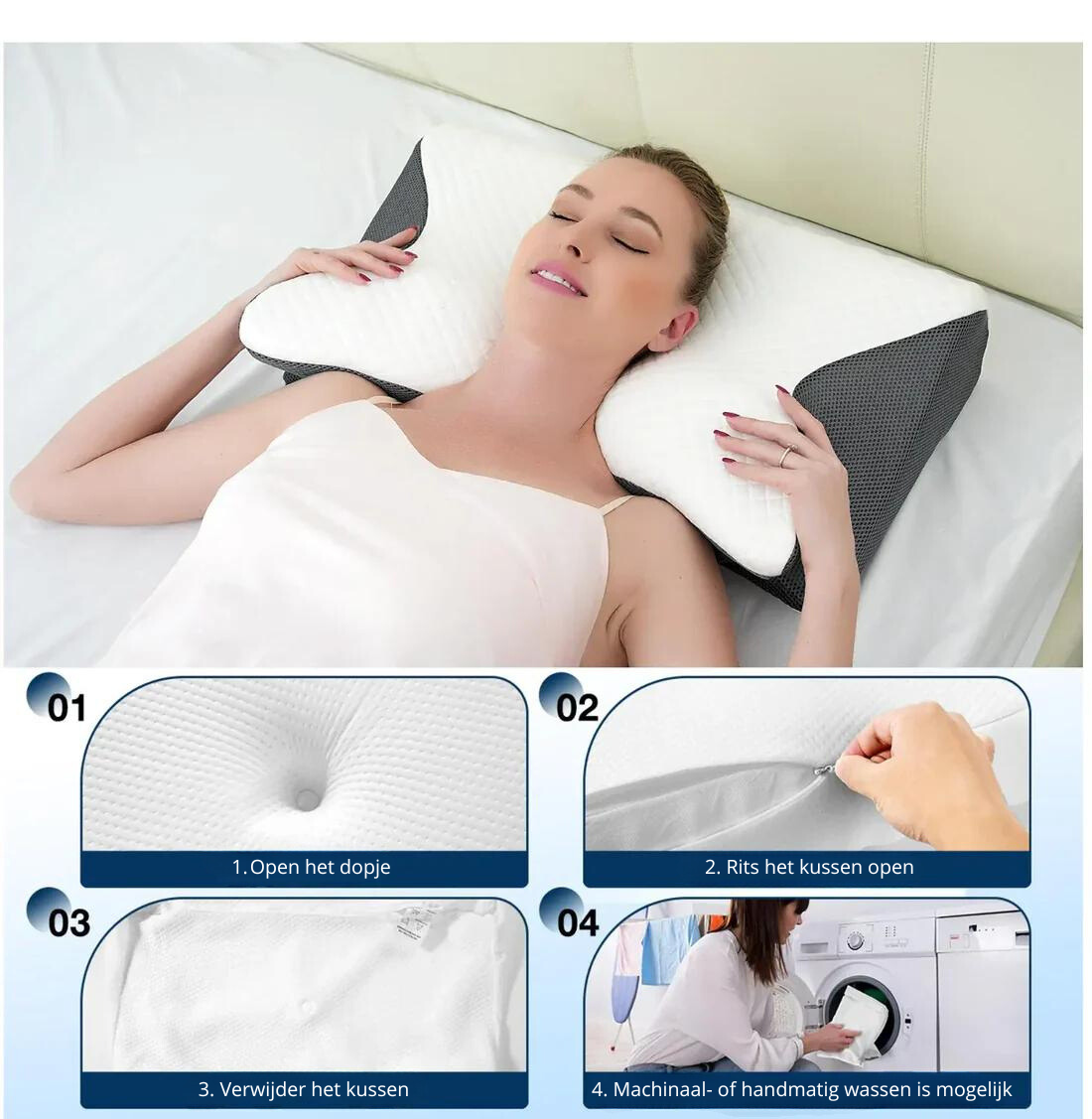 Glevato | Ergonomic Cervical Pillow for Neck Pain Relief