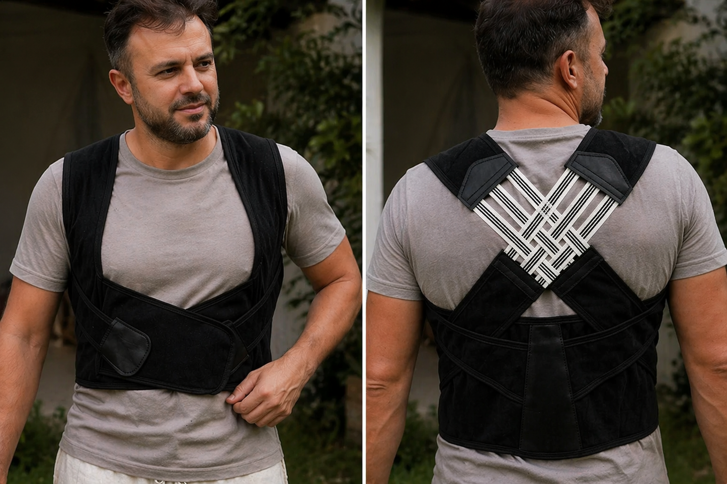 Glevato | Ergonomic Posture Correction Device for Neck and Back Pain Relief Adjustable and Stable