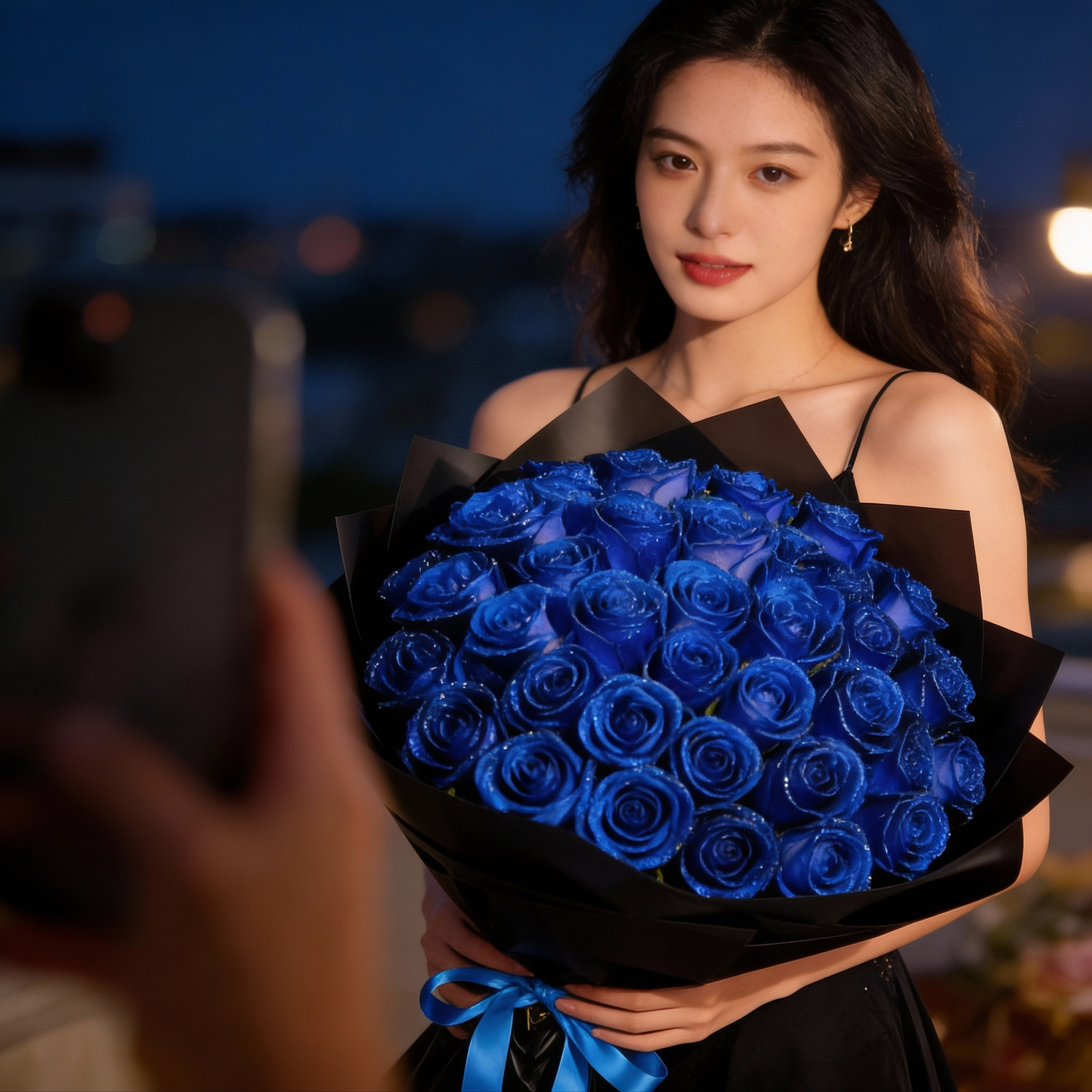 Glevato | Eternal Glitter Rose | Handmade Decorative Art Flower | Sparkling Crystal Finish | Exclusive Gift Set for Special Occasions | Durable & Maintenance-Free