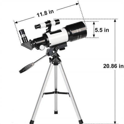 Glevato | Explore the Stars with Ease - Professional Telescope with Tripod & 150x Zoom for Moon Observation