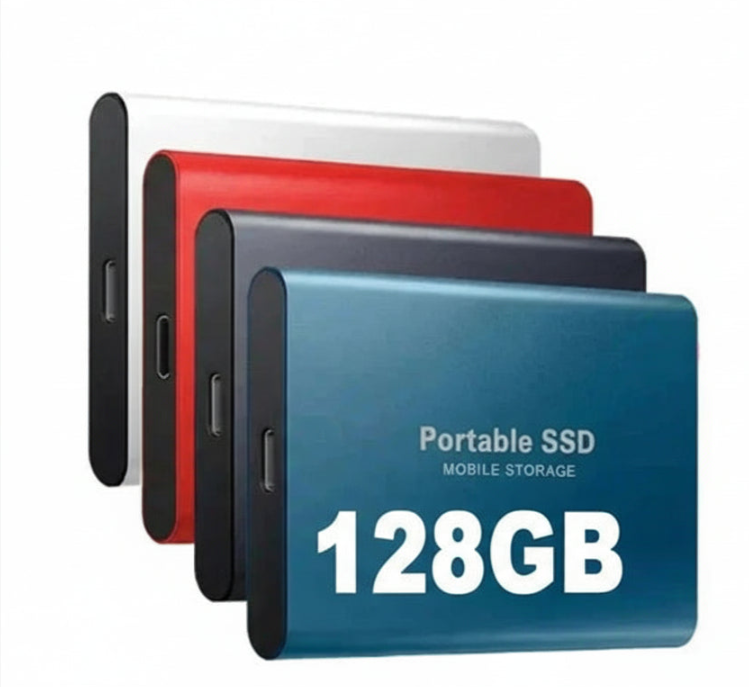 Glevato | External Portable SSD 128GB – High Transfer Speed, USB-C