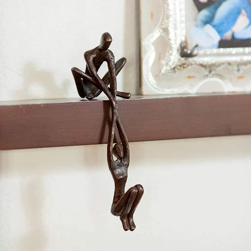 Glevato | Figure Sculpture Statuette Supporting Each Other
