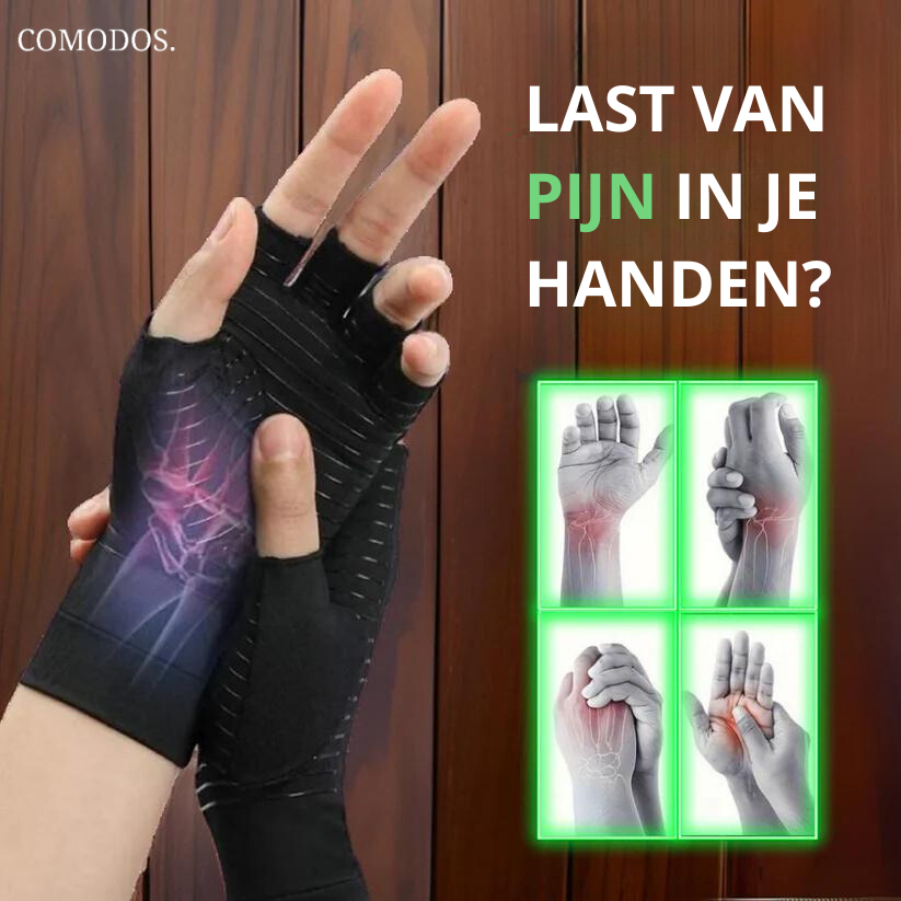Glevato | Fingerless Compression Gloves for Hand Pain Relief