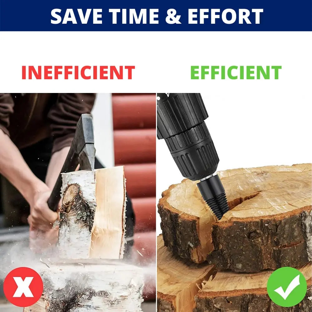 Glevato | Firewood Drill Bit Set – Split wood easily with the cordless drill