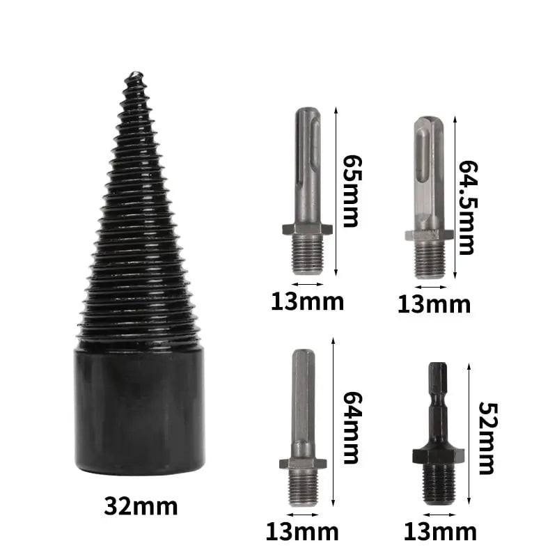 Glevato | Firewood Drill Bit Set – Split wood easily with the cordless drill