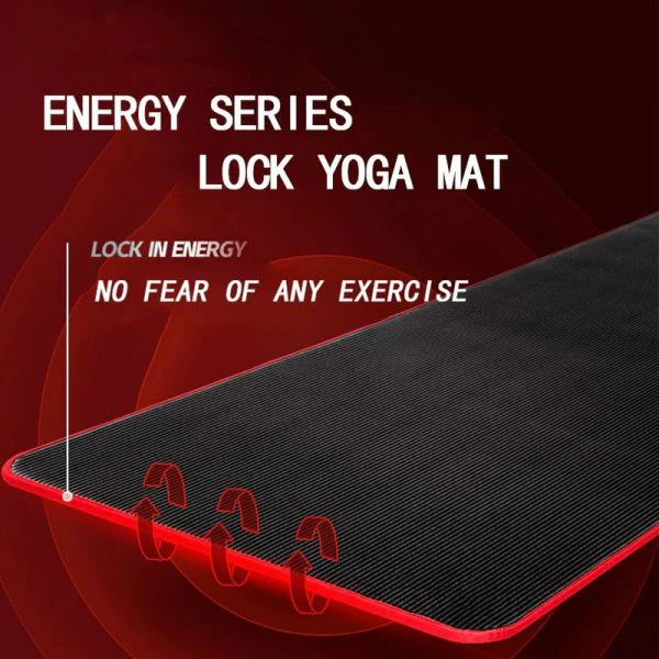 Glevato | Fitness Mat Men’s High Density Exercise Yoga Non-Slip Mat For Gym Home