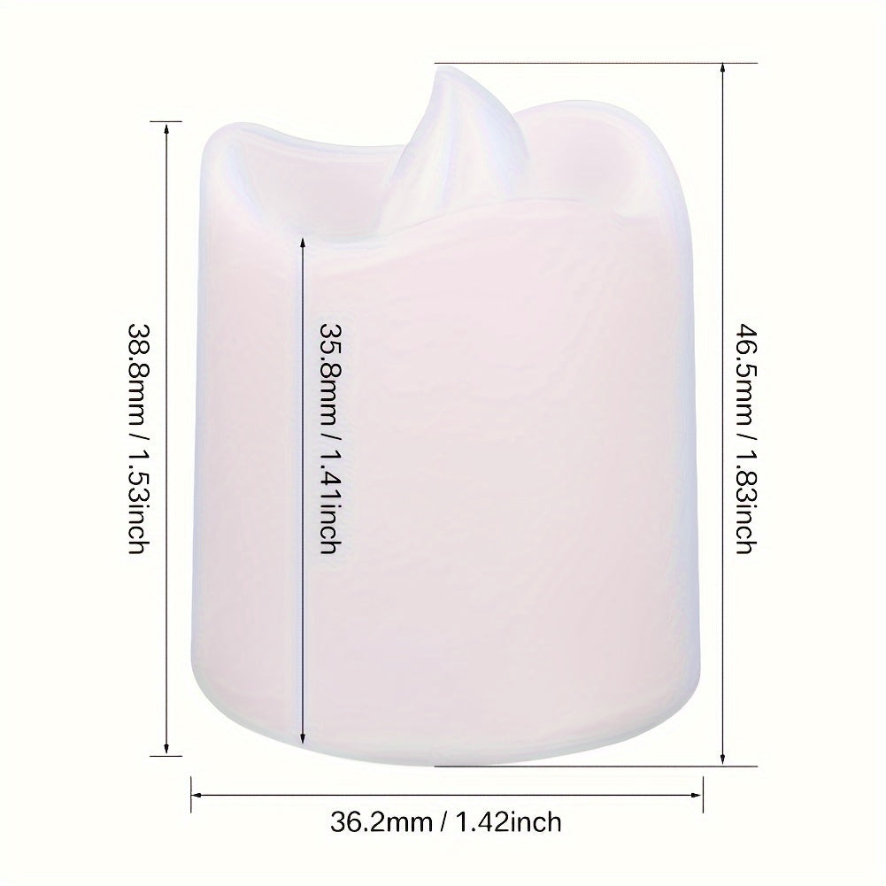 Glevato | Flameless LED Tea Lights Battery Operated – 24–100 Pieces