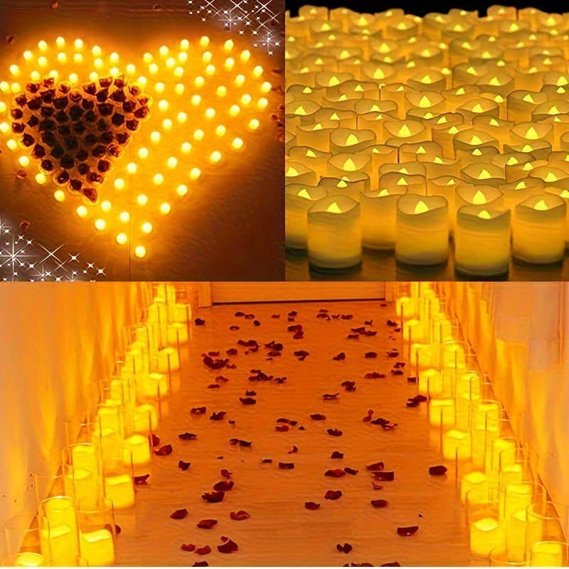 Glevato | Flameless LED Tea Lights Battery Operated – 24–100 Pieces