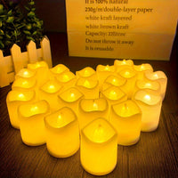 Glevato | Bezpłomieniowe świeczki LED na baterie – 24–100 sztuk
