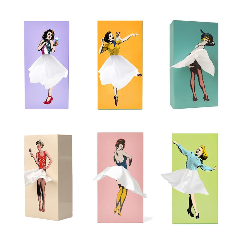 Glevato | Flying Skirt Tissue Box