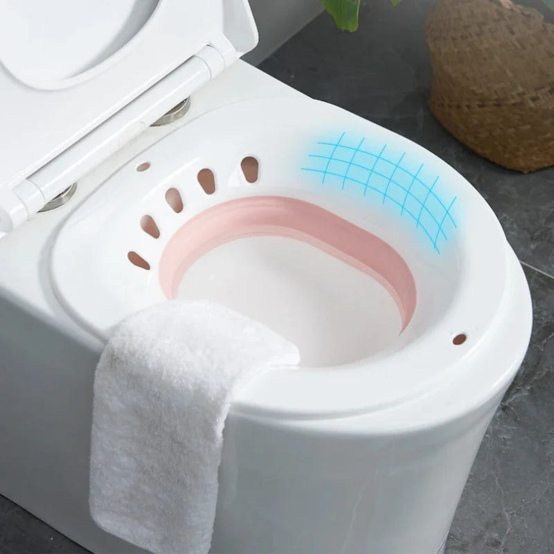 Glevato | Foldable Bidet Bathtub - Comfortable Sit Bath for Pregnant Women, Elderly People, Postpartum Patients, and Toilet Medical Rinsing Accessories