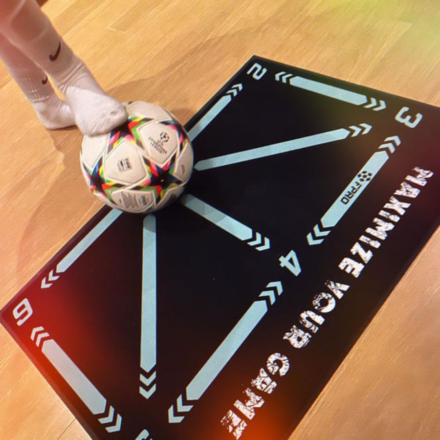 Glevato | Football Pro Training Mat | Non-Slip, 2x2m Space for Skill Improvement and Home Training