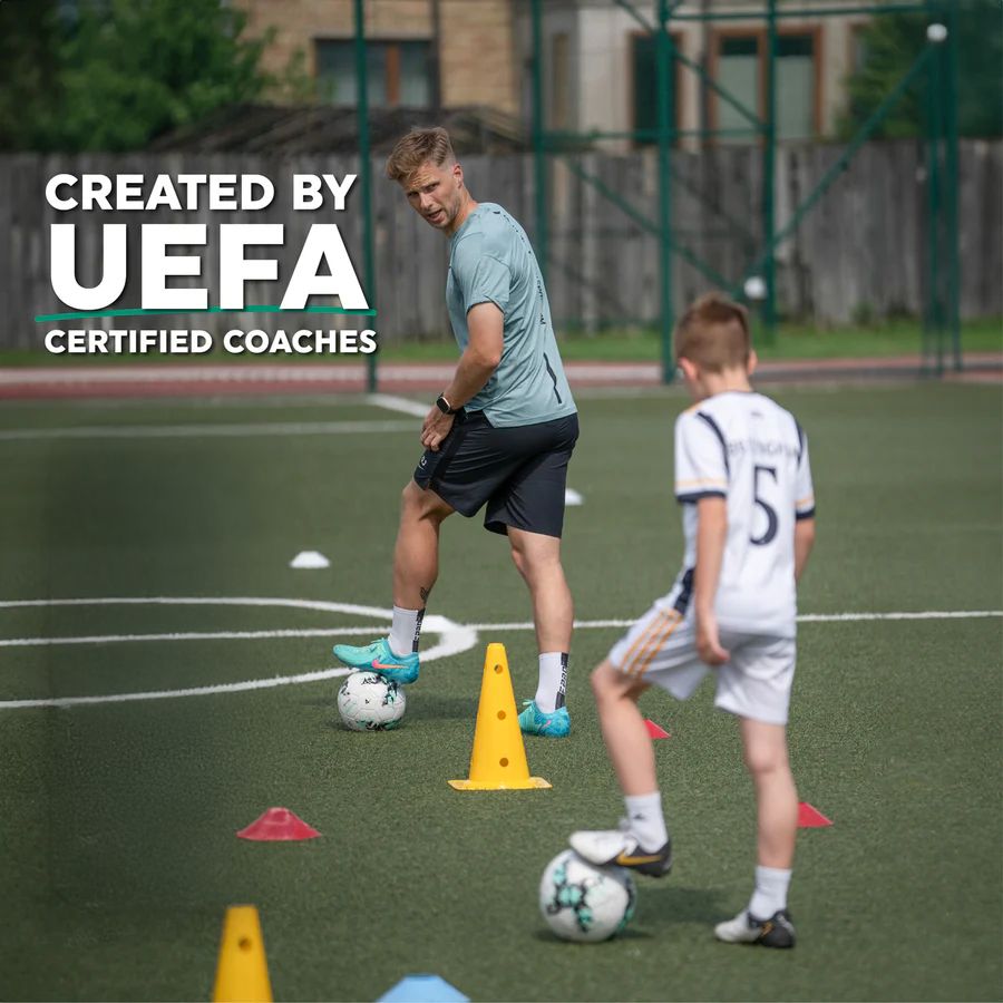 Glevato | Football Pro Training Mat | Non-Slip, 2x2m Space for Skill Improvement and Home Training