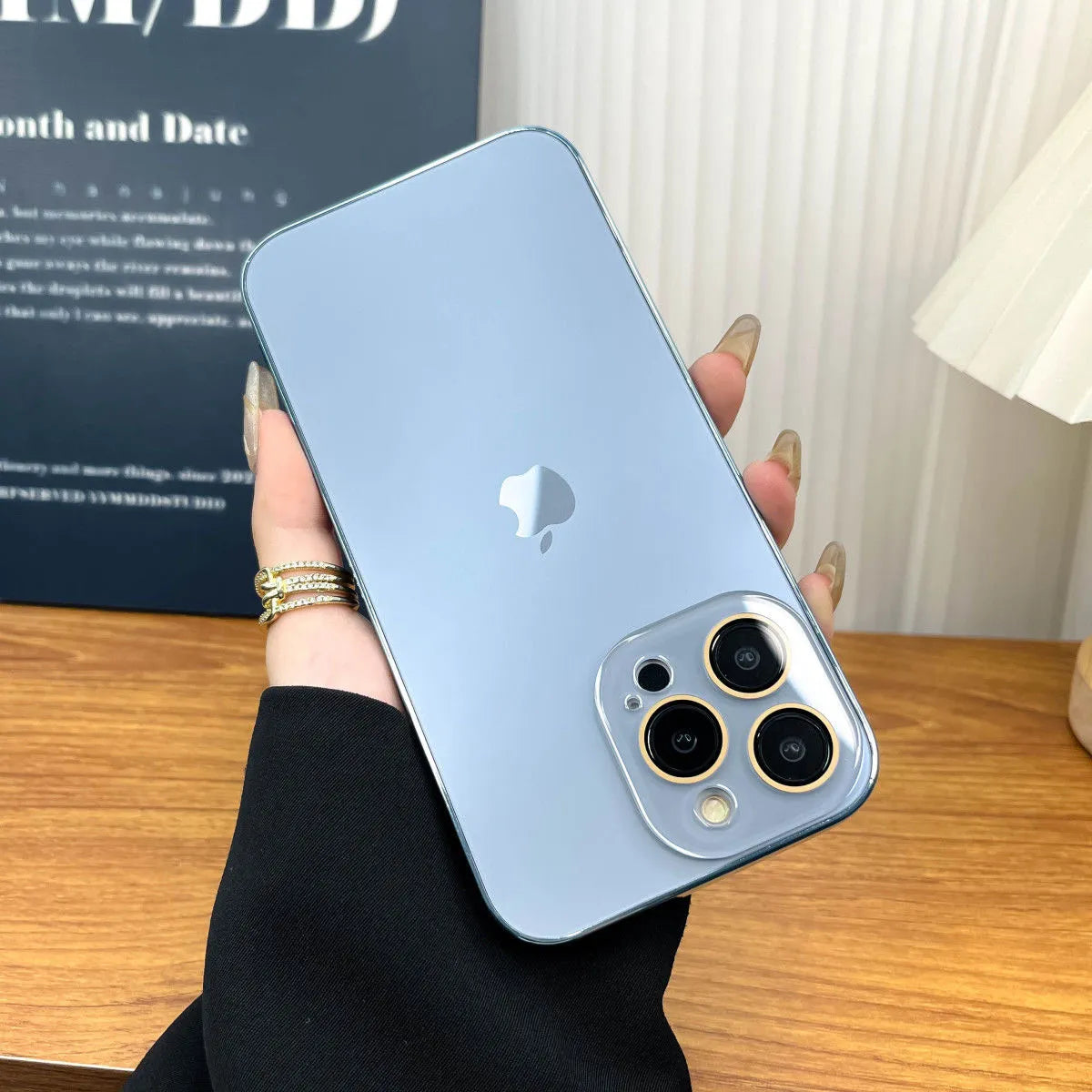 Glevato | Galvanized Matte Acrylic Tempered Glass iPhone Case