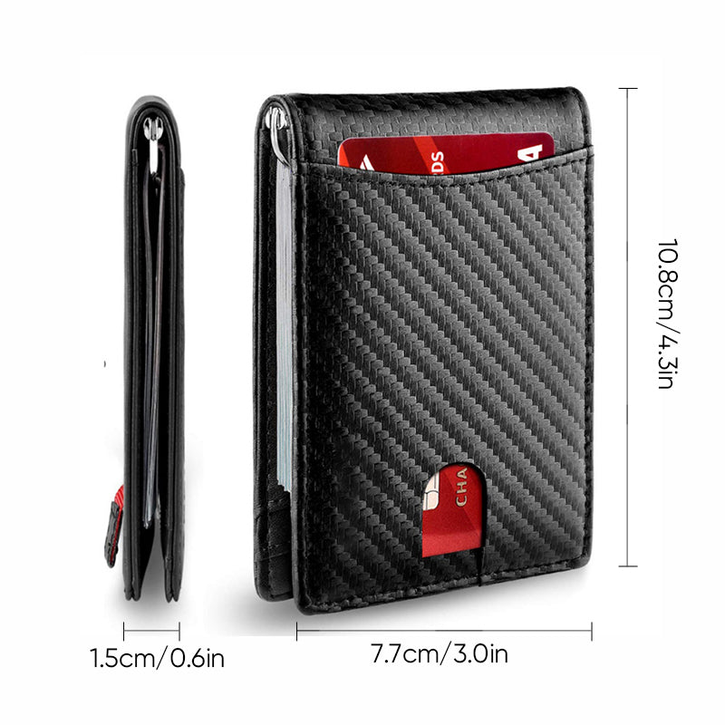 Glevato | Genuine Leather Anti-theft Swipe Card Holder
