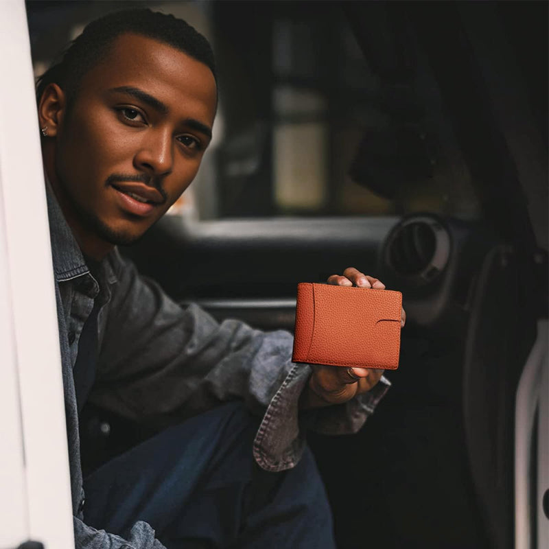 Glevato | Genuine Leather Anti-theft Swipe Card Holder