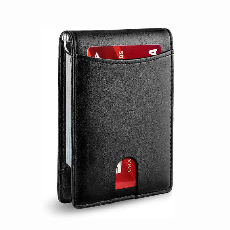 Glevato | Genuine Leather Anti-theft Swipe Card Holder