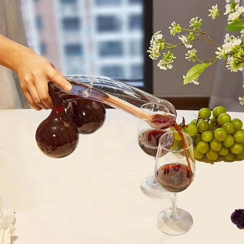Glevato | Glass Decanter | Elegant Design and 650 ml Capacity | Clear