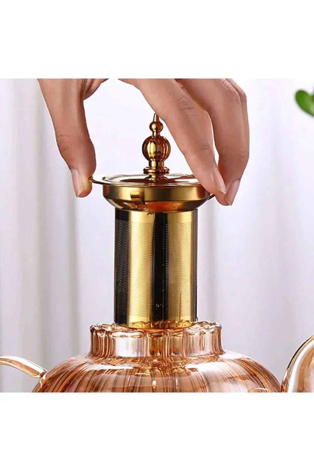 Glevato | Glass Teapot with Infuser and Lid for Loose Tea