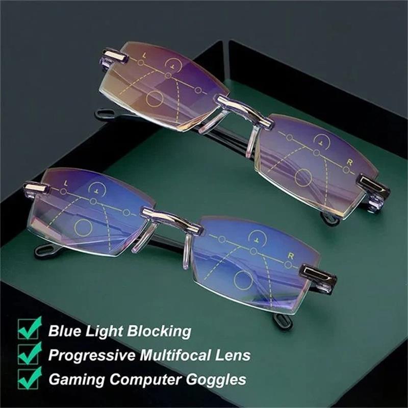Glevato | Glasses with Blue Light Filter and Multifocal Strength - VisionGuard