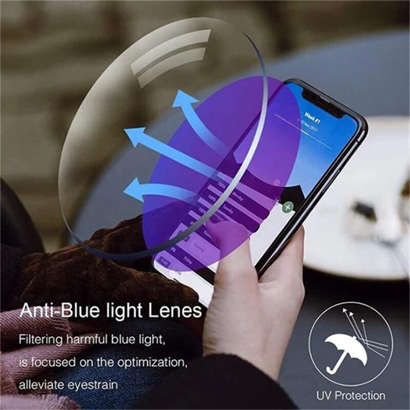 Glevato | Glasses with Blue Light Filter and Multifocal Strength - VisionGuard