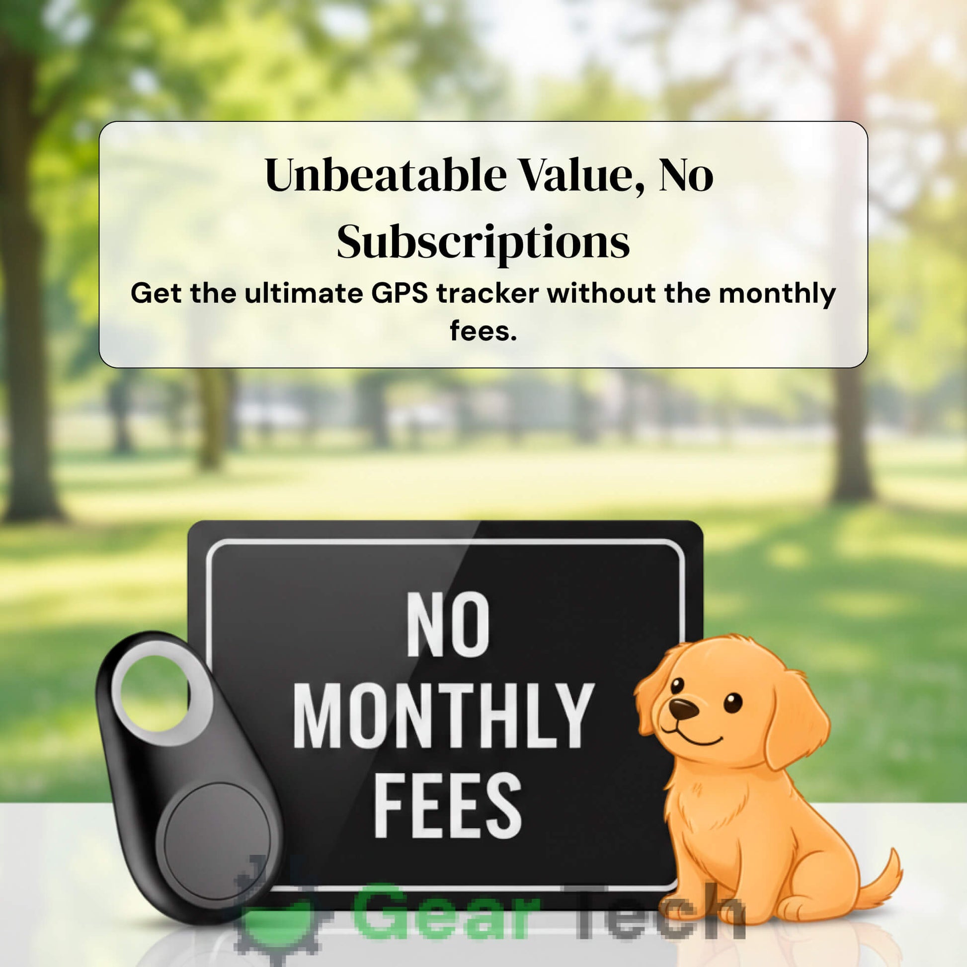 Glevato | GPS Dog Tracker | Waterproof, Real-Time Location & Safety Zone Alerts for Outdoor Adventures
