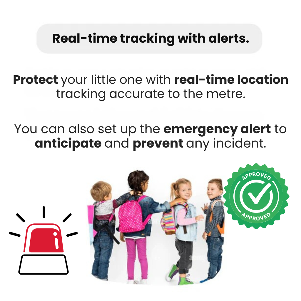 Glevato | GPS Tracker for Children | Real-Time Tracking, Waterproof & Long Battery Life for Rarity
