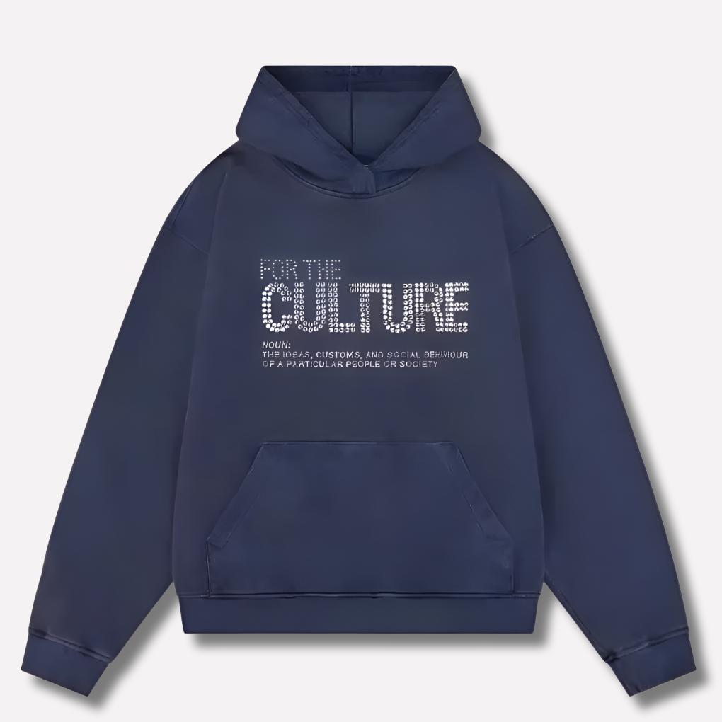 Glevato | Graphic Print Hoodie 'For The Culture' Relaxed Fit