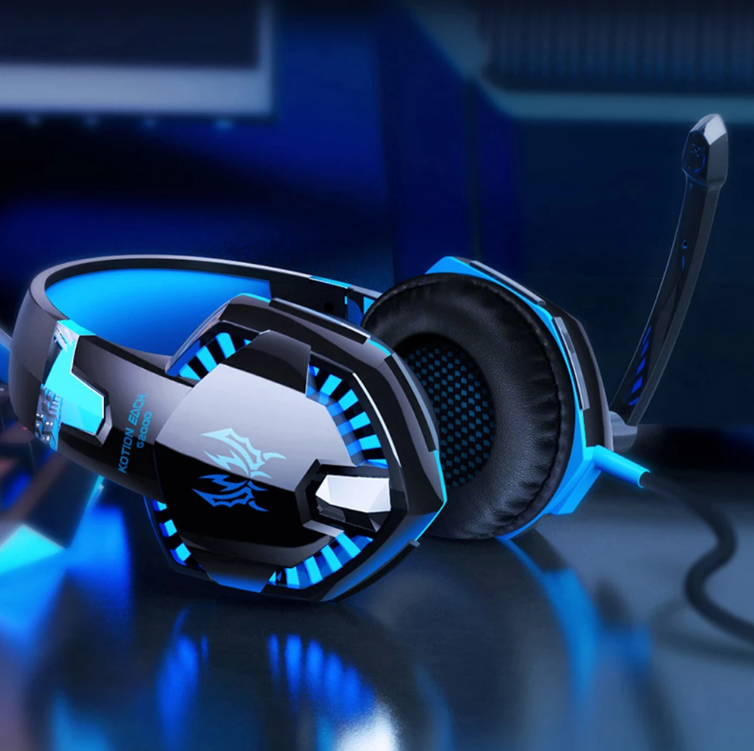 Glevato | Headphones for PC Bass Stereo Over-Ear Headphones Casque Laptop Microphone