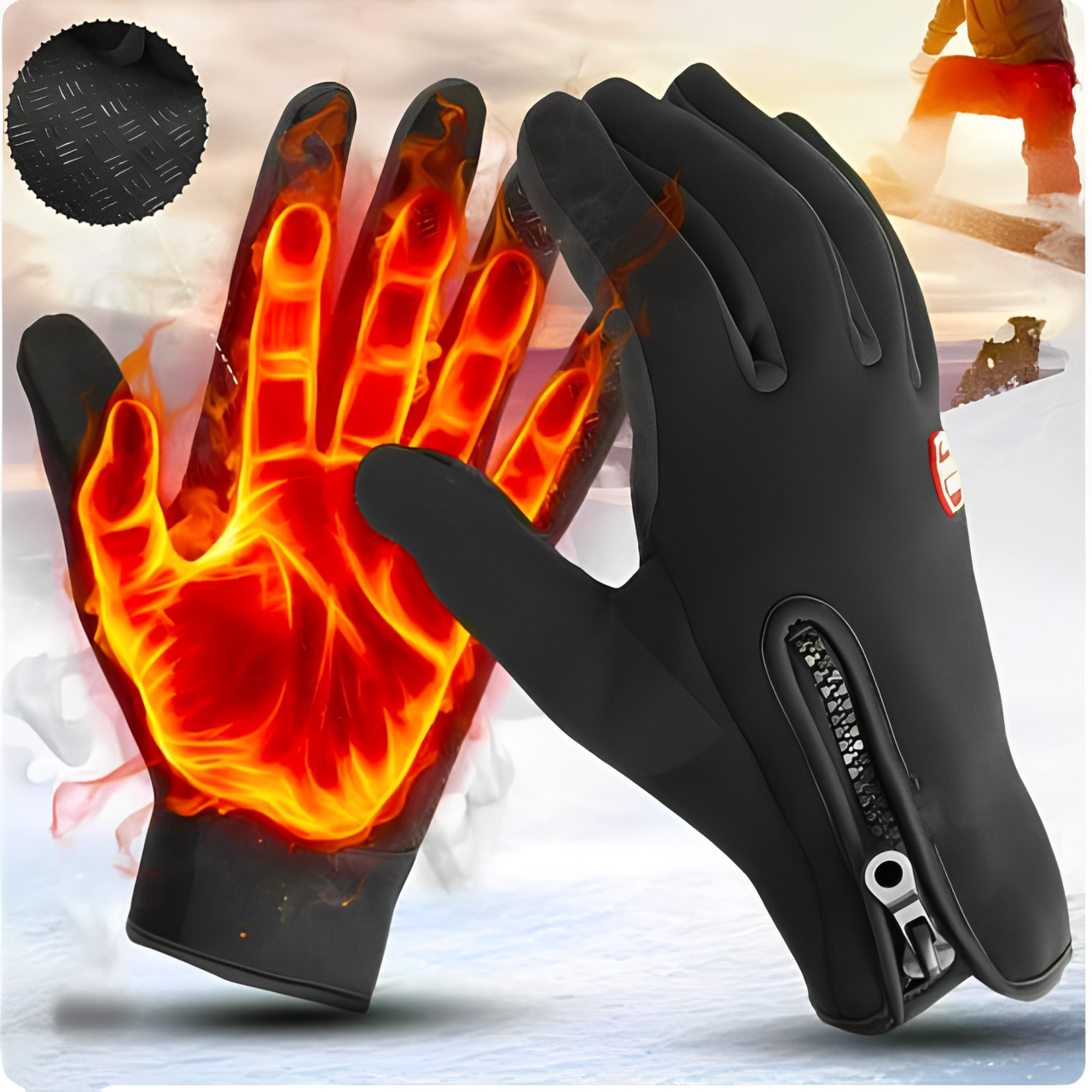Glevato | Heated Gloves Electric Heating Cycling Gloves Ski Gloves for Adults