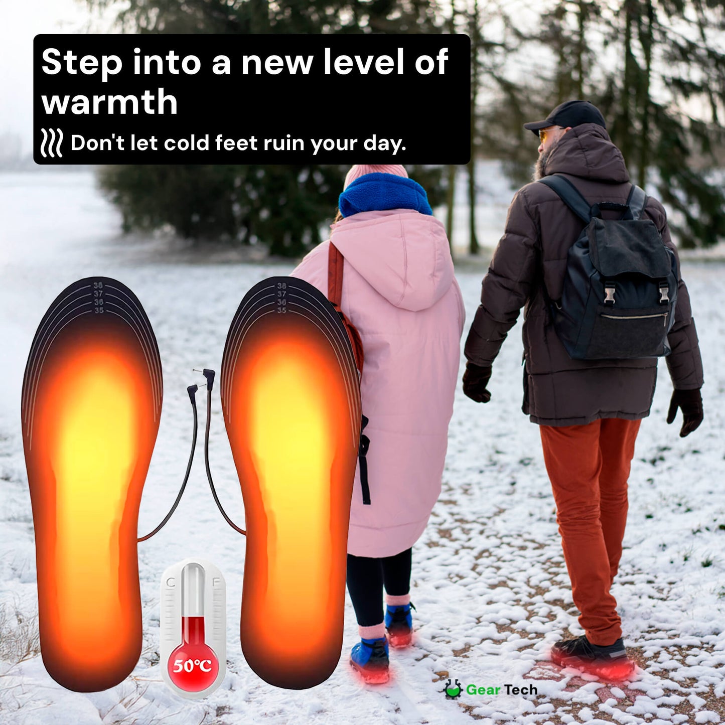Glevato | heated insoles UK – Best thermal shoe inserts for boots, work shoes, and daily winter comfort