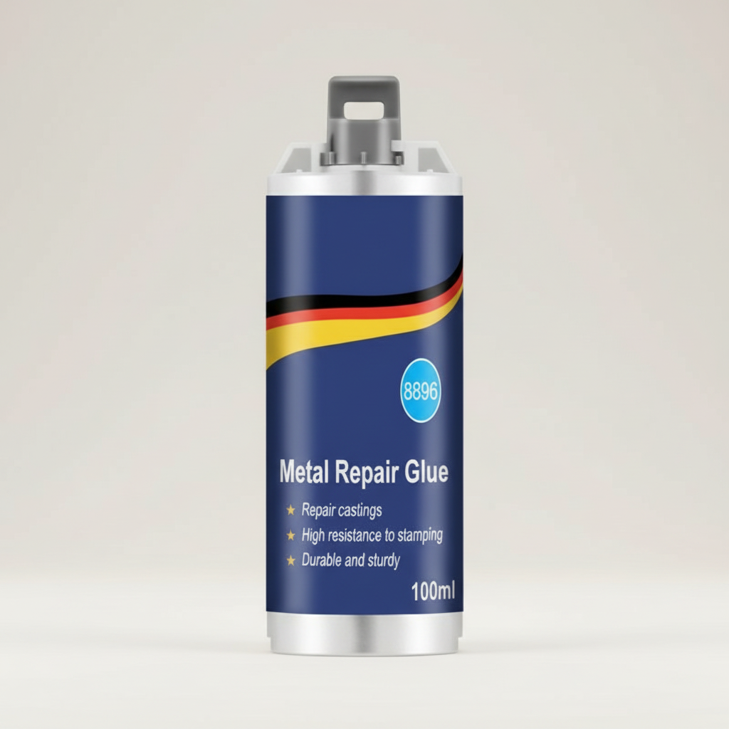 Glevato | High-Performance Metal Repair Adhesive | Industrial Adhesive for Cast Iron, Steel & Aluminum | Heat Resistant & Waterproof | 100ml Liquid Metal Repair Kit | Silver