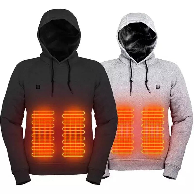 Glevato Hoodies, USB Electric Heating Lightweight Hoodie Sweatshirt Jacket