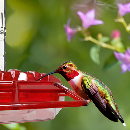 Glevato | Hummingbird Feeder with Ant Moat & Bee Guards