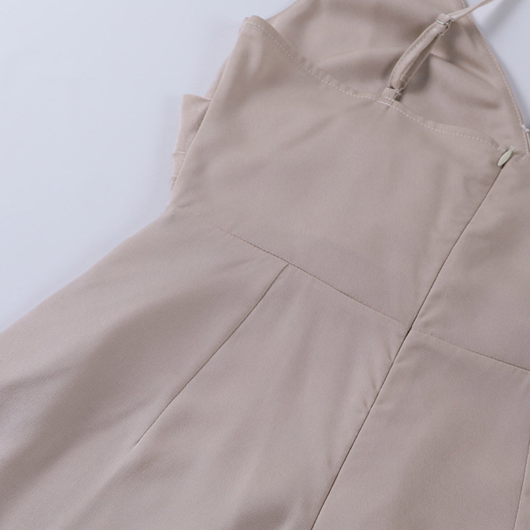 Glevato Ibiza Style Summer Dress Made of Satin