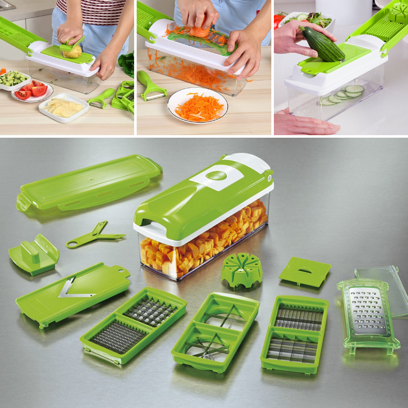 Glevato | In-1 Multifunctional Vegetable Cutter - Quickly and Safely Cut Vegetables