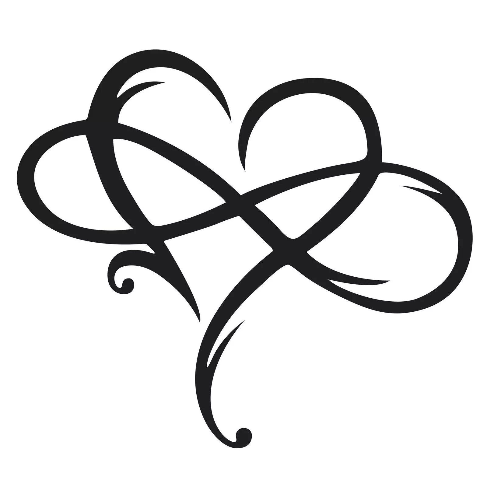Glevato | Infinity Heart Wall Decor with Elegant Swirls