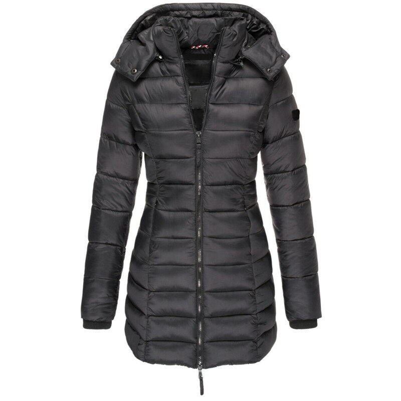 Glevato | Insulated Winter Down Jacket for Women with Hood