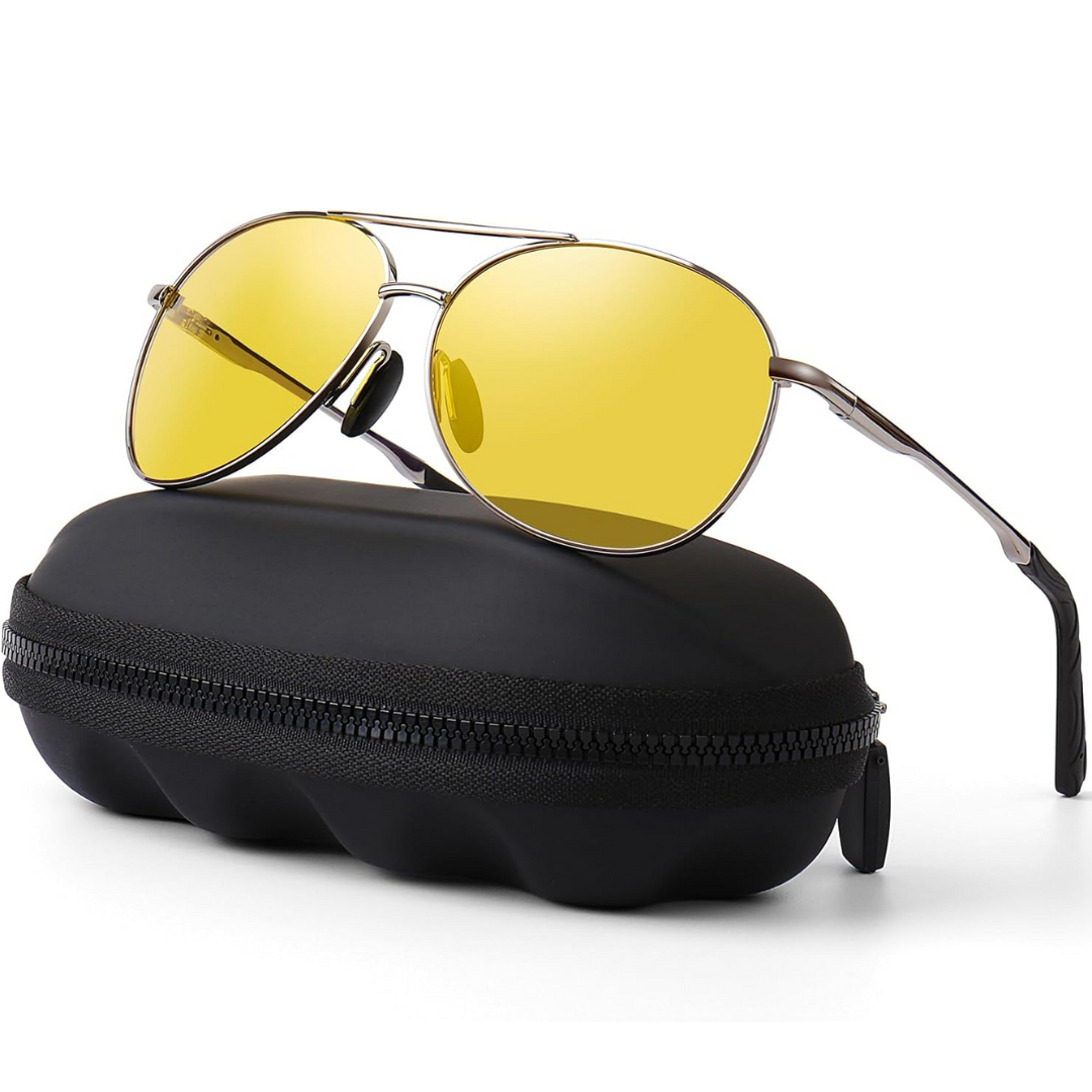 Glevato | Joey Polarized Aviator Sunglasses with UV400 Protection